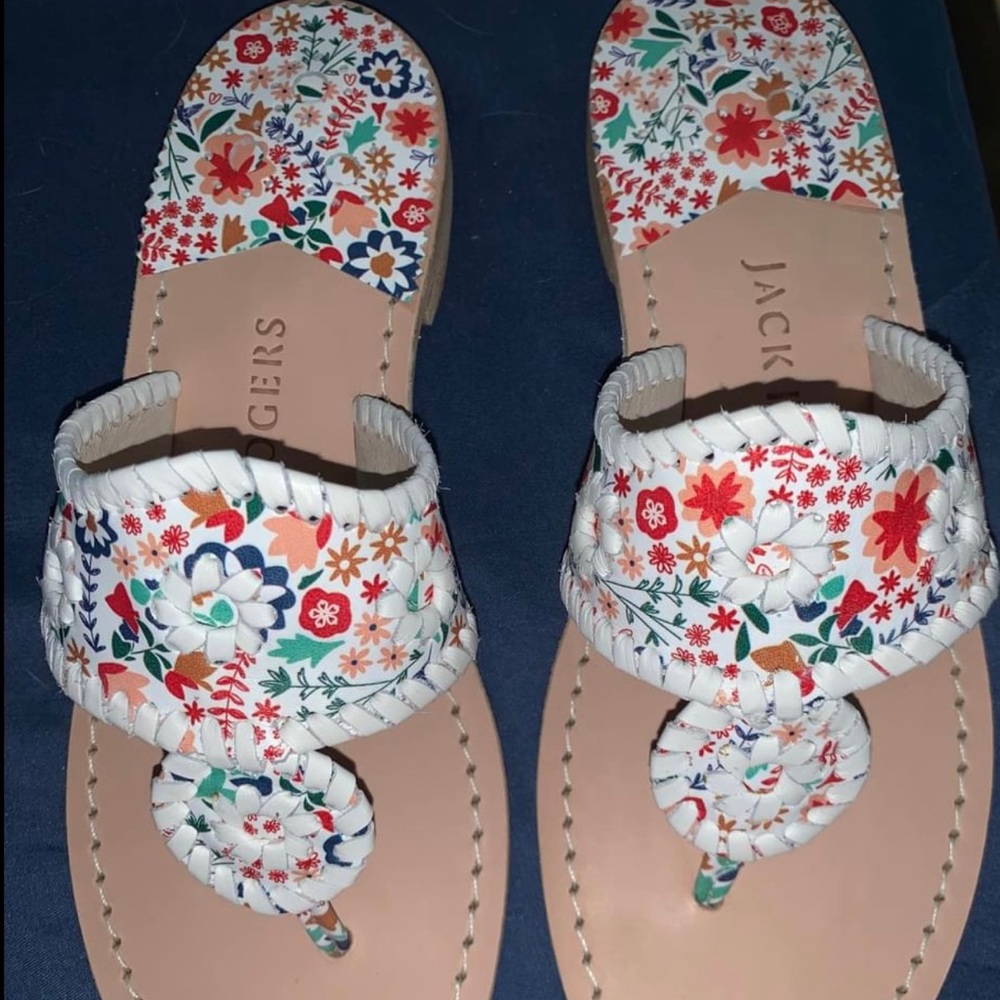NEW Floral Jack Rogers Sandals